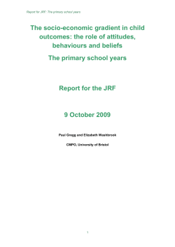 The socio-economic gradient in child outcomes: the role of attitudes