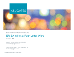 ERISA is Not a Four-Letter Word