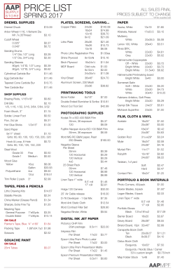 Price List SP17