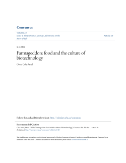 Farmageddon: food and the culture of biotechnology
