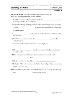 Homework Packet