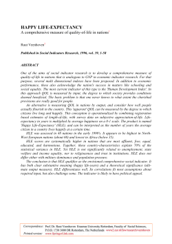 happy life-expectancy - Erasmus Universiteit Rotterdam