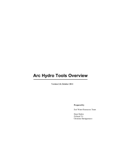 Arc Hydro Tools Overview