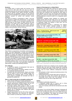 poverty reduction - World Sustainability Fund