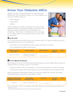 Know Your Diabetes ABCs