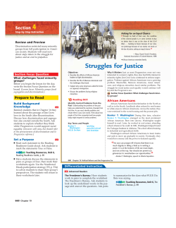 Struggles for Justice - HASTworldhistory9thgrade