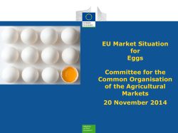 EU Market Situation for Eggs Committee for the Common