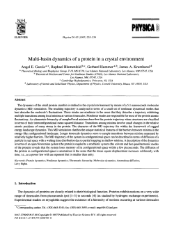 Multi-Basin Dynamics of a Protein in a Crystal