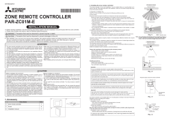 zone remote controller - Mitsubishi Electric Australia