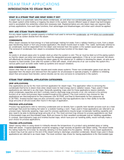 Steam Trap Applications