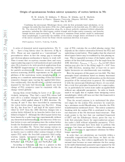 Origin of spontaneous broken mirror symmetry of vortex lattices in Nb