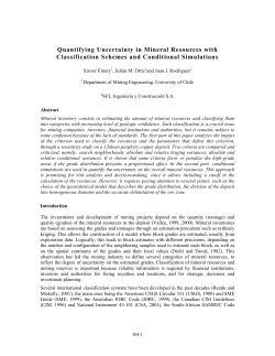 Quantifying Uncertainty in Mineral Resources with Classification