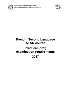 ATAR practical oral examination requirements 2017