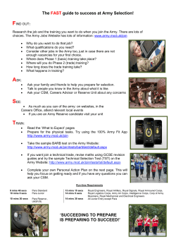 The FAST guide to success at Army Selection