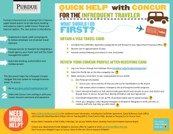 Infrequent Traveler Card