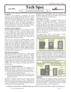 Tech Spec - Cooper Industries