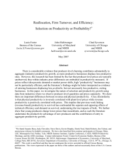 Selection on Productivity or Profitability