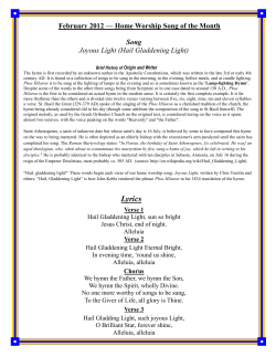 Lyrics - Ridgewood Church