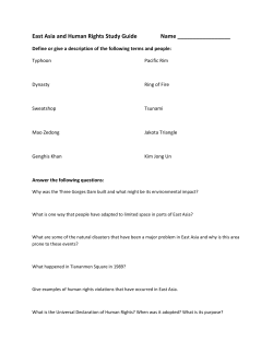 East Asia and Human Rights Study Guide