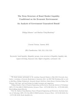 The Term Structure of Bond Market Liquidity Conditional