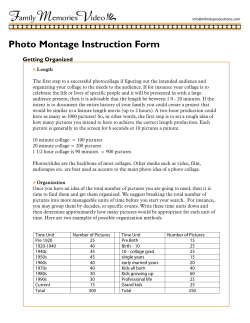 Photo Montage Instructions