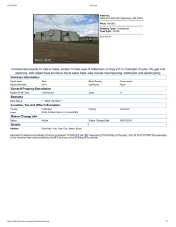 Commercial property for sale or lease, located 3 miles west of
