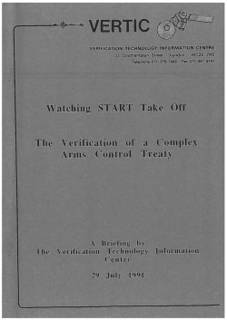 No. 4 Watching START Take Off: The Verification of a Complex Arms