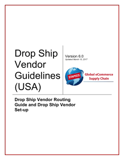 Drop Ship Vendor Guidelines (USA)