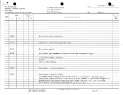 President`s Daily Diary, October 14, 1968