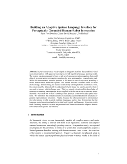 Building an Adaptive Spoken Language