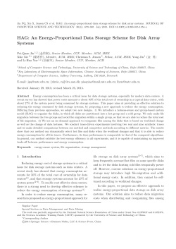 HAG: An Energy-Proportional Data Storage Scheme for Disk