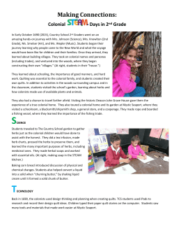 Colonial Days in America