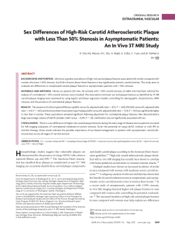 Sex Differences of High-Risk Carotid Atherosclerotic Plaque with