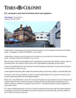 Province and developers reach deal