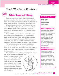 Read Words in Context