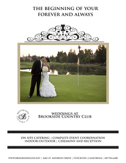 Weddings at Brookside - Brookside Country Club