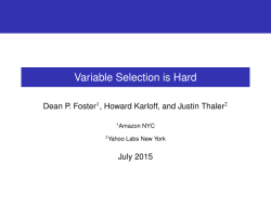 Slides (Short Talk) - Georgetown University