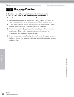 Algebra 1 - rjssolutions.com
