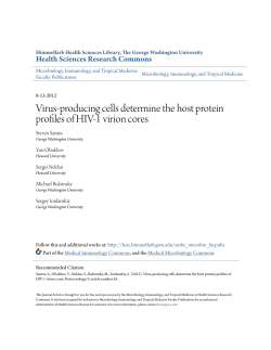 Virus-producing cells determine the host protein profiles of HIV
