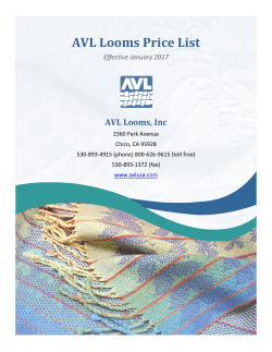 AVL Looms Price List