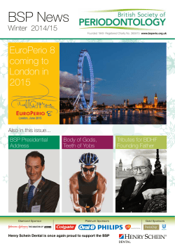 BSP News - the British Society of Periodontology