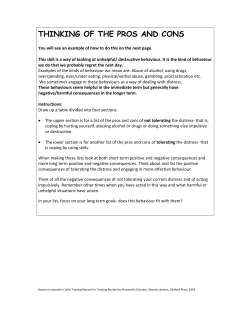 thinking of the pros and cons