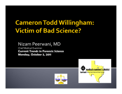 Nizam Peerwani, MD - Texas Forensic Science Commission