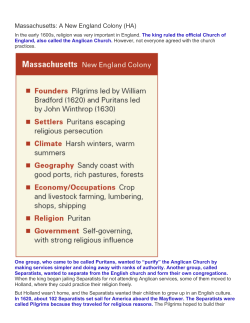 Massachusetts: A New England Colony (HA)