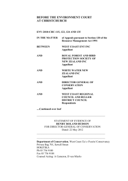 Statement of evidence: Henry Hudson