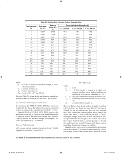 Table 3.2. Anchor Rod Concrete Pullout Strength