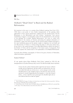 Hungarian Historical Review - Vol. 2. Issue 1. (2013.)