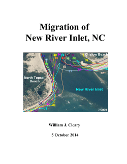Migration of New River Inlet, NC