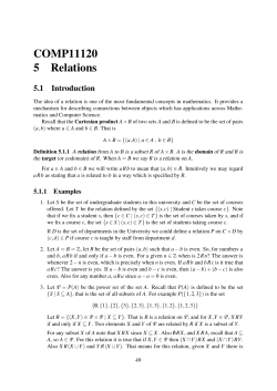 COMP11120 5 Relations