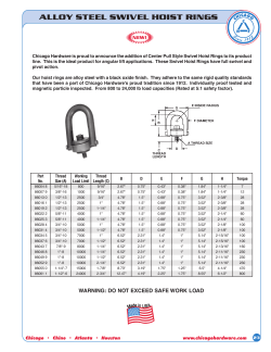 alloy steel swivel hoist rings